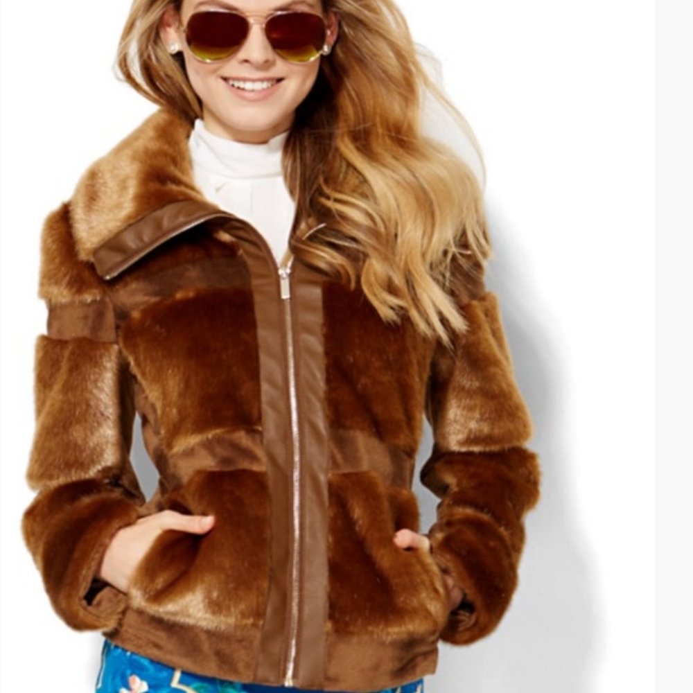 New York and Company BLACK Faux fur jacket